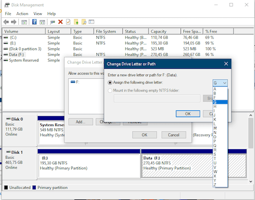Mengubah drive letter saat hardisk eksternal tidak terbaca