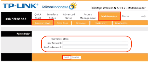 Mengganti Password Admin Wifi TP-Link TD-W8961N