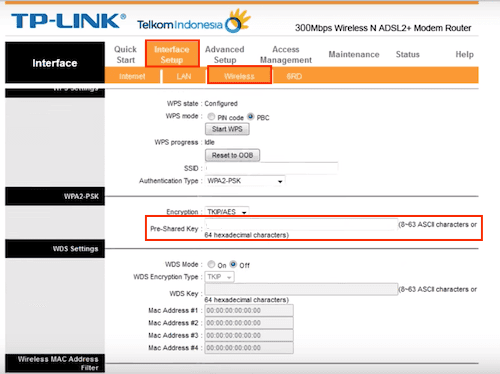 Mengganti Password Wifi TP-Link TD-W8961N