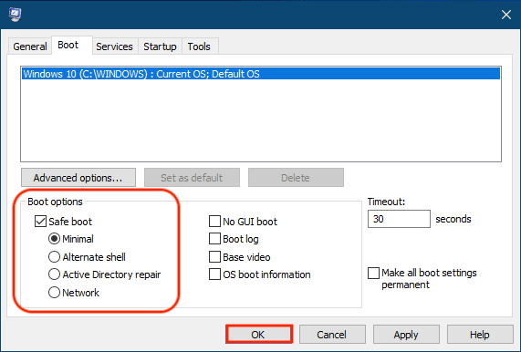 Membuka System Configuration (msconfig) lewat Run di Windows 10