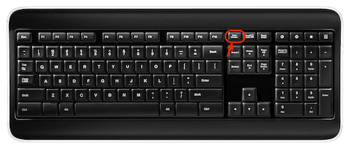 Letak tombol Print Screen (PrtSc SysRq) pada keyboard laptop