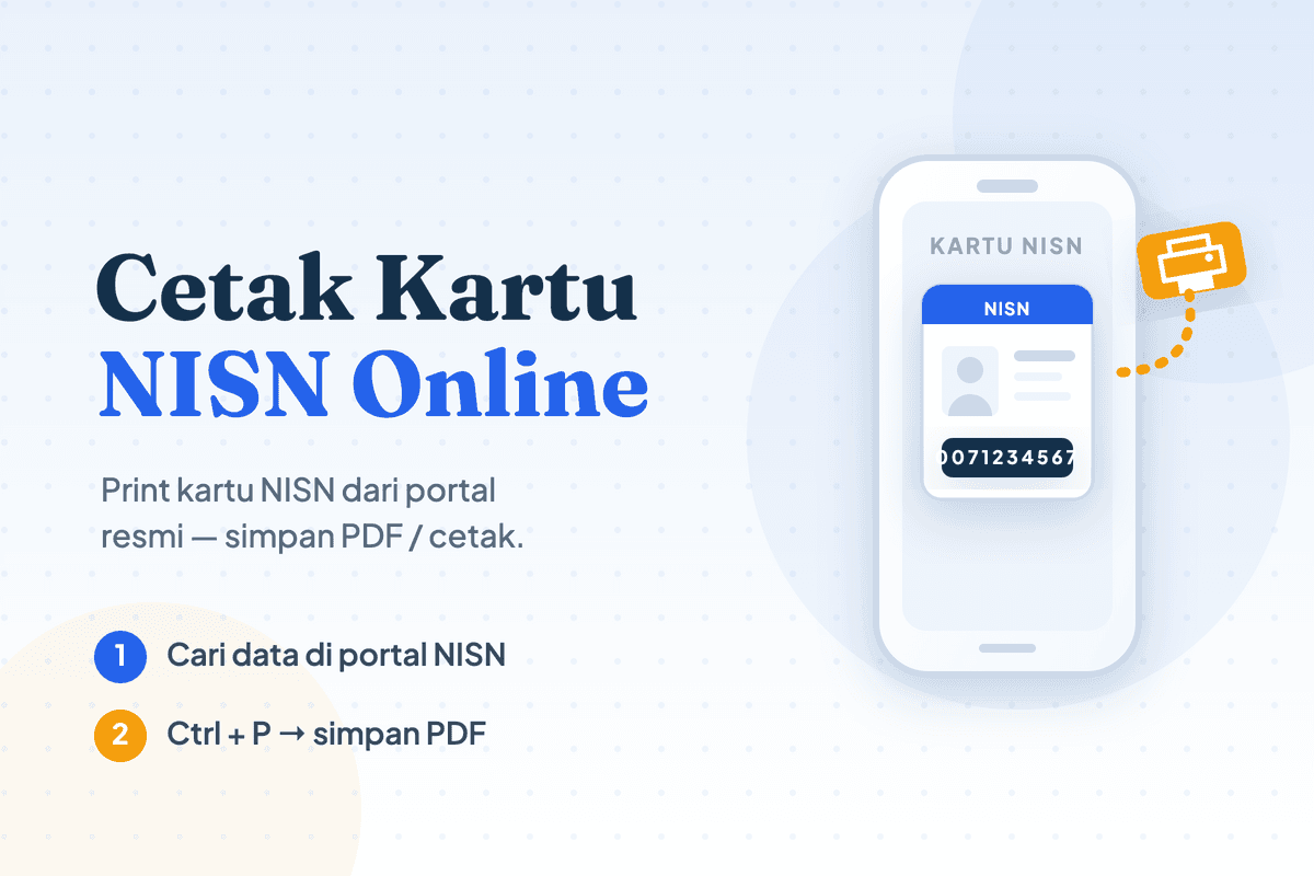 Cara Cetak Kartu NISN Online: Print Sendiri dalam 5 Menit