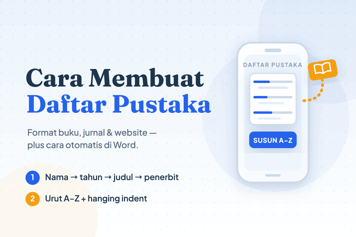 Cara Membuat Daftar Pustaka yang Benar (Buku, Jurnal, Web)