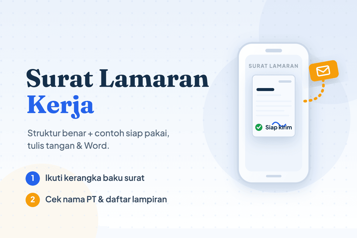 Cara Membuat Surat Lamaran Kerja yang Benar + Contoh