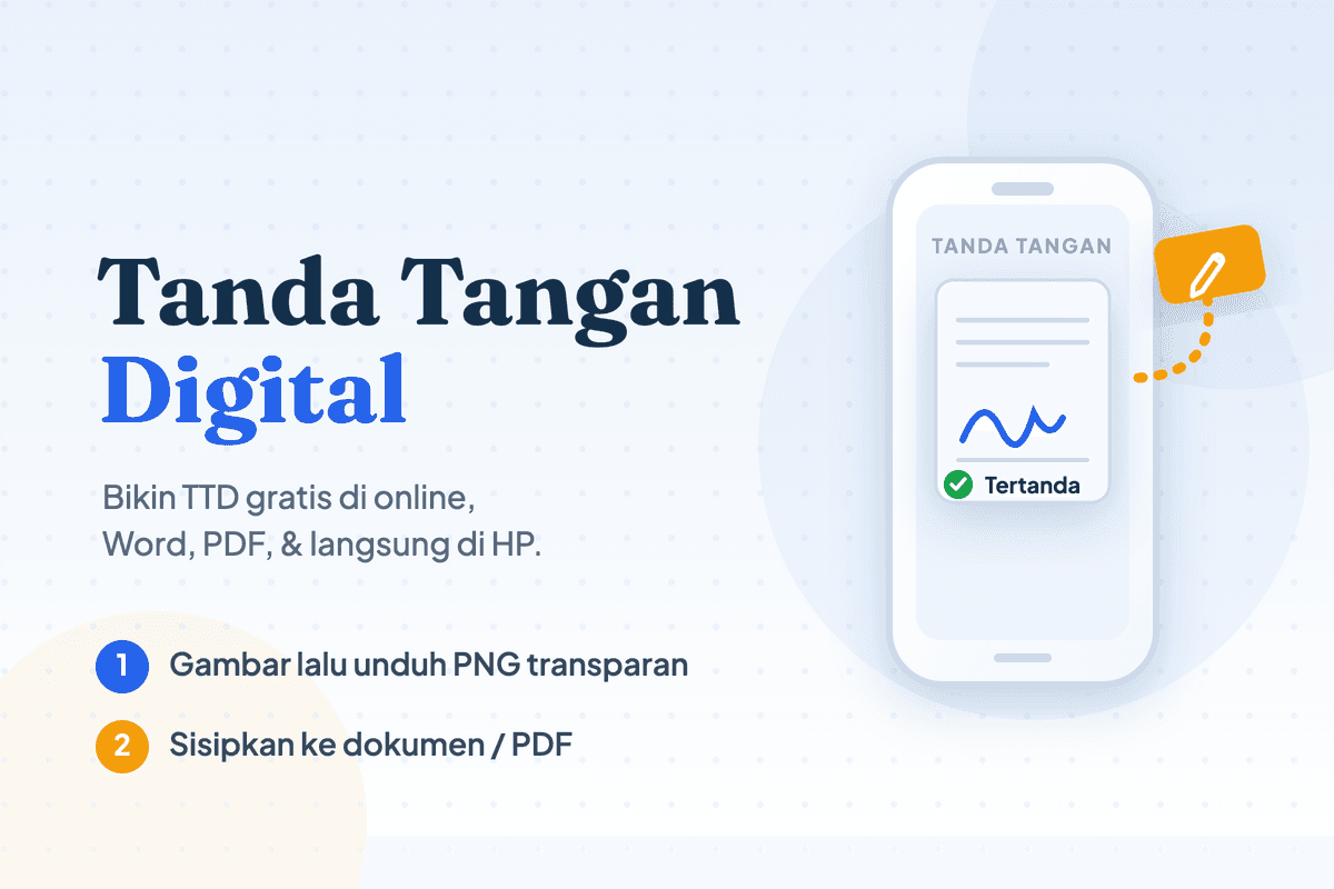Cara Membuat Tanda Tangan Digital Gratis di HP & Word