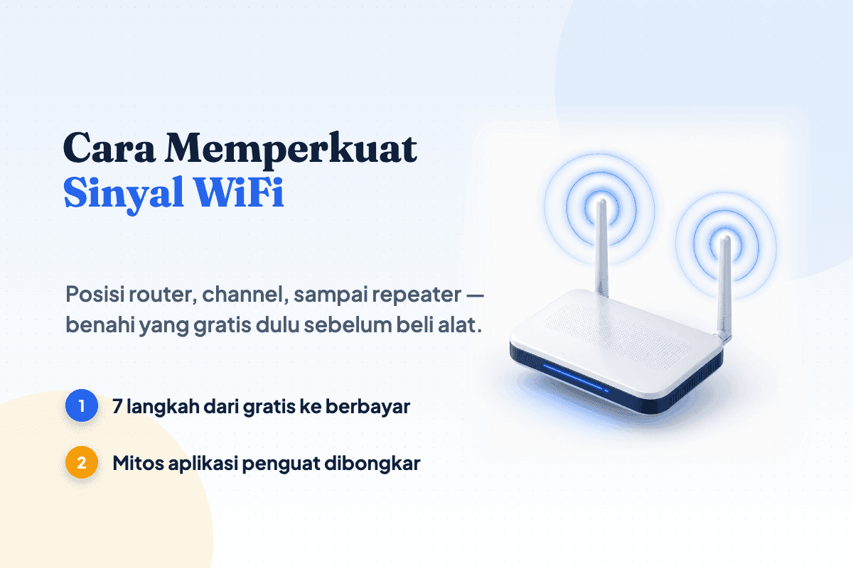 7 Cara Memperkuat Sinyal WiFi yang Lemah (Ampuh)