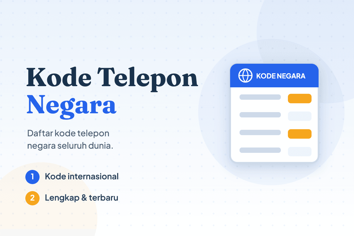 Kode Telepon Negara di Seluruh Dunia Lengkap