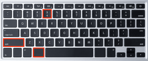 Shortcut Command + Shift + 4 untuk screenshot sebagian layar di Mac