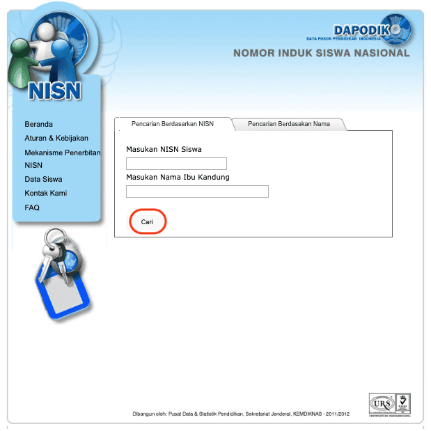 Cek NISN berdasarkan nomor di portal resmi NISN