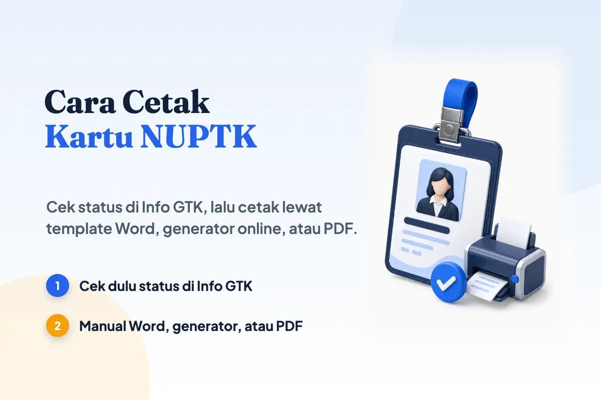 Cara Cetak Kartu NUPTK Online & Manual untuk Guru