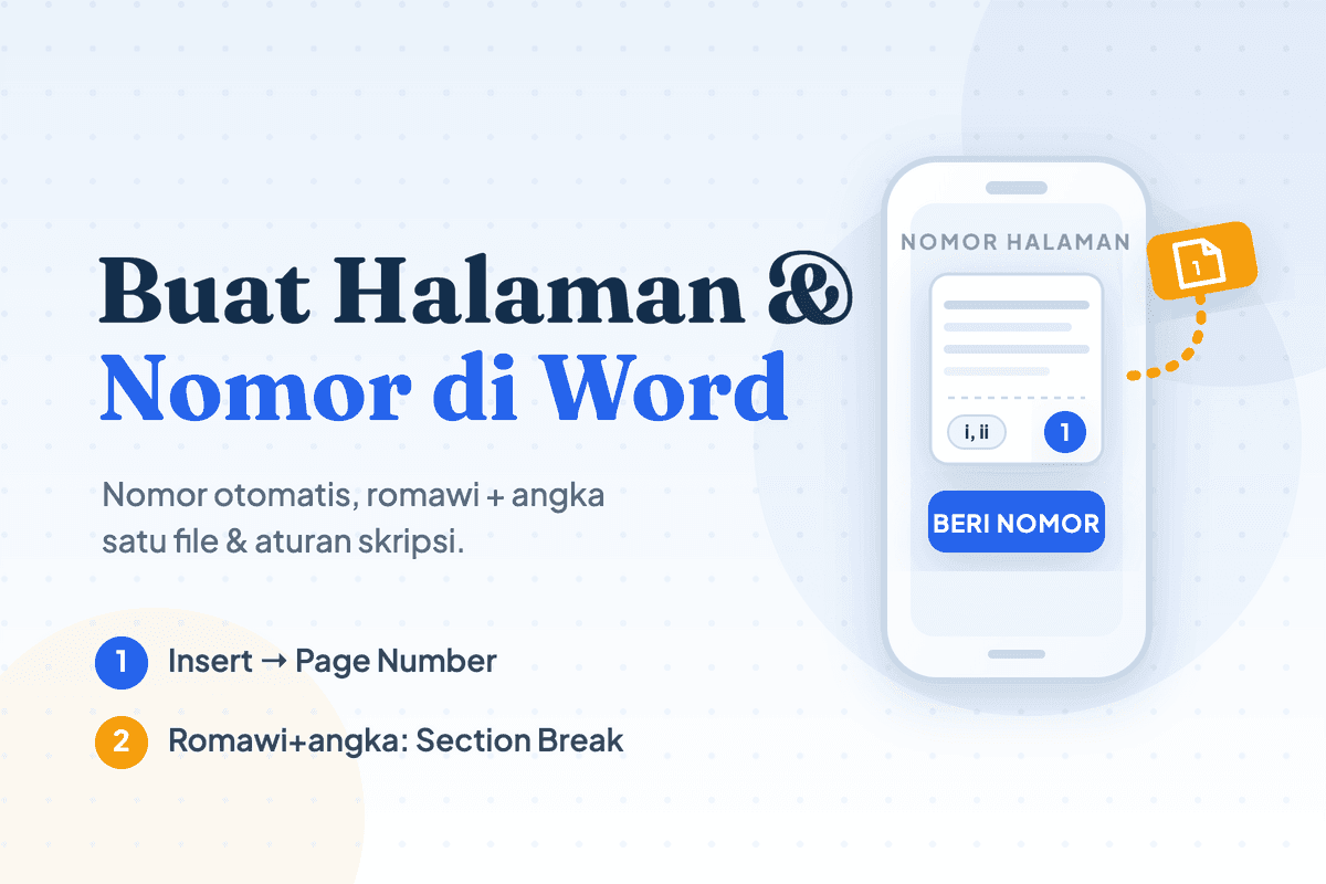 Cara Membuat Halaman di Word: Nomor, Romawi & Skripsi