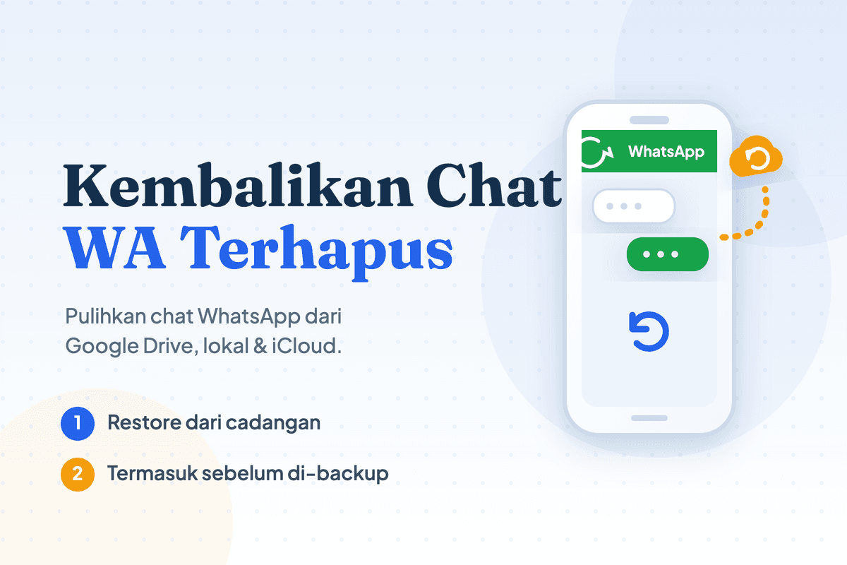 Cara Mengembalikan Chat WA yang Terhapus di Android & iPhone