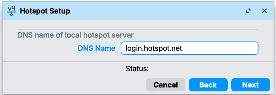 Mengisi DNS Name login.hotspot.net untuk halaman login hotspot Mikrotik